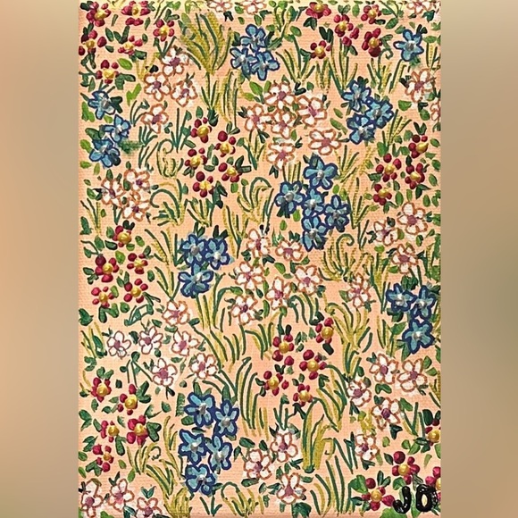 Handmade Other - Floral acrylic handmade canvas painting